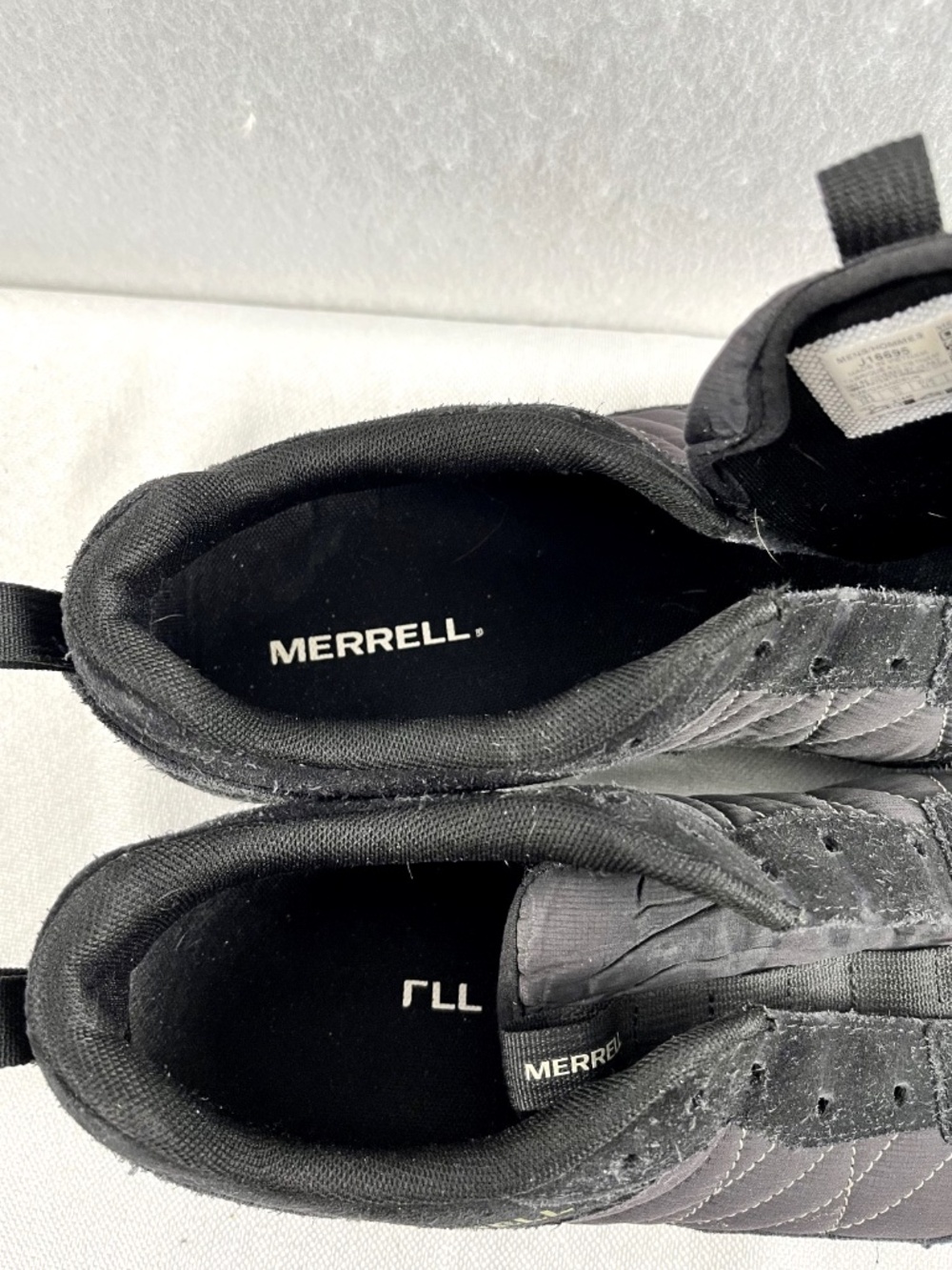 Merrell Men's Alpine Retro Sneakers Shoes Size 10.5 Black Suede Lace Up Hiking - Picture 7 of 8